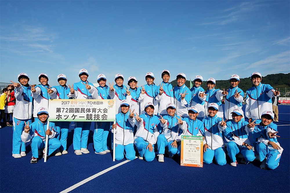 少年女子 優勝・岐阜県 (8連覇29回目)
